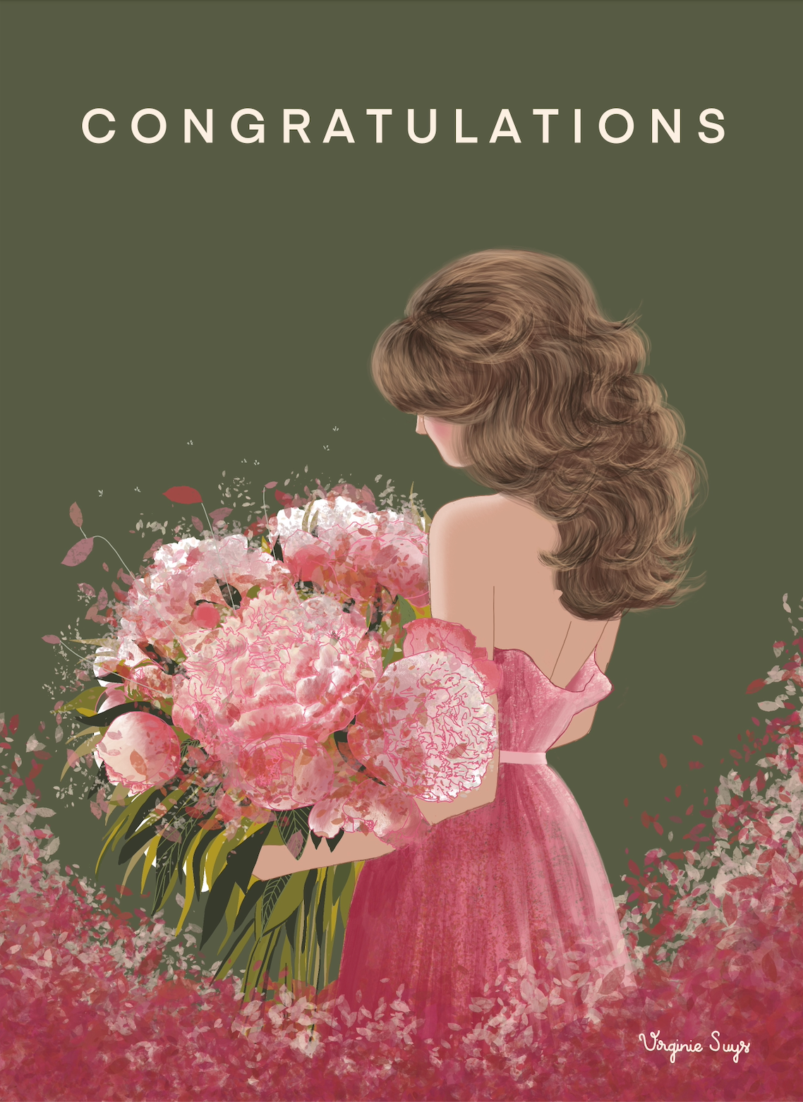 WK2502 - Congratulations - flower girl