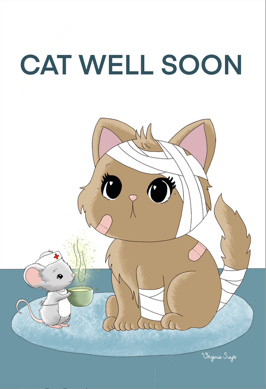 WK2408 - Cat well soon - Cat and mouse